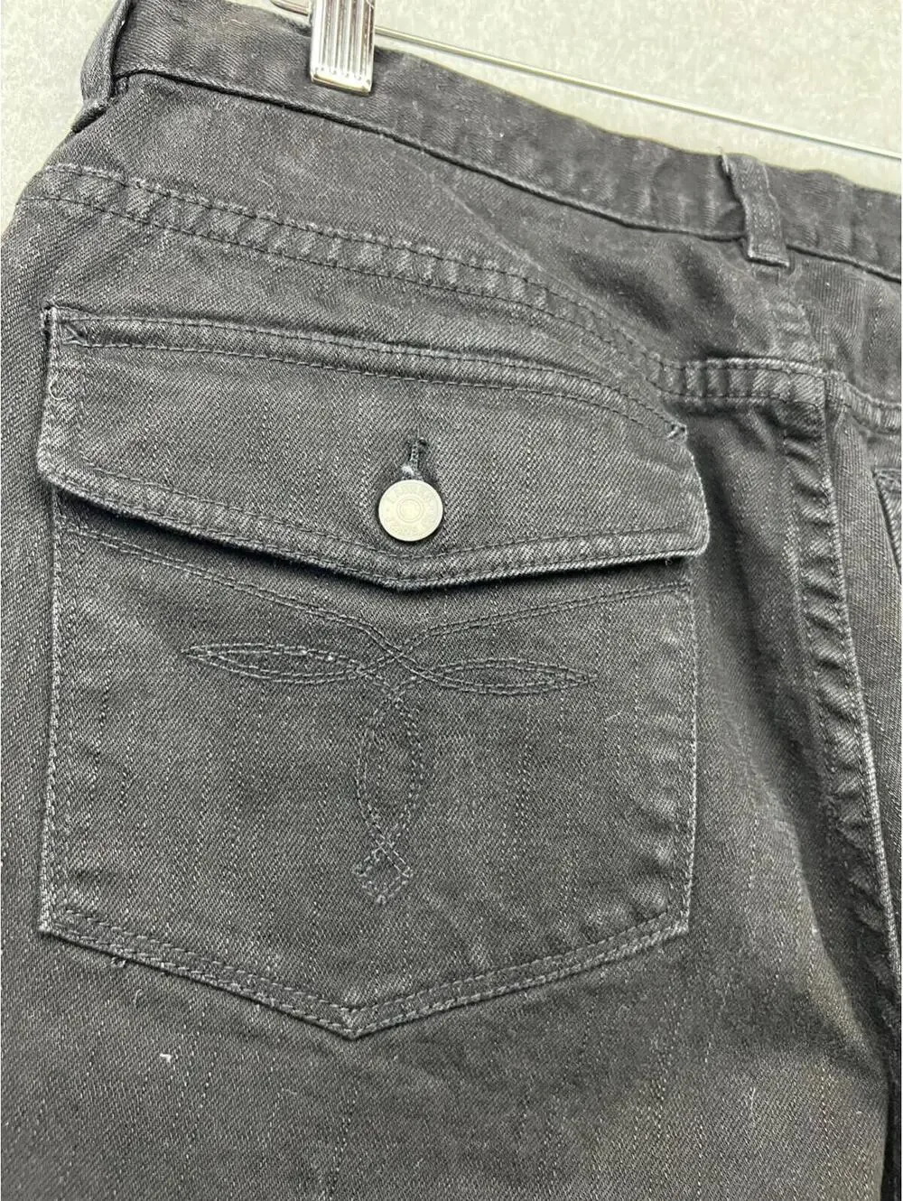 Lauren Ralph Lauren Denim Jeans Women Size 12 Classic Black Wash Button Pockets